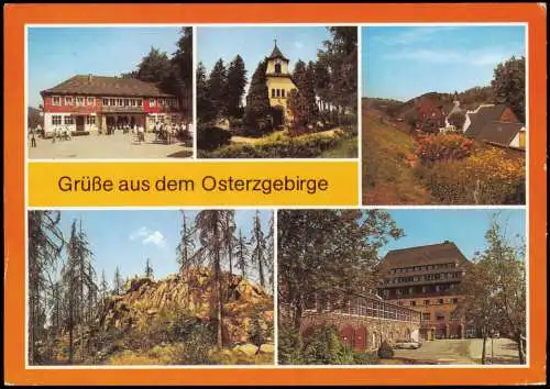 Bärenburg Altenberg (Erzgebirge) Kipsdorf - Bahnhof, Bärenburg - Geising 1987