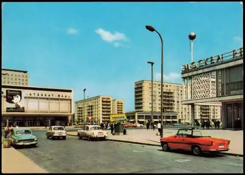 Ansichtskarte Berlin Autos a.d. Karl-Marx-Allee zur DDR-Zeit 1967