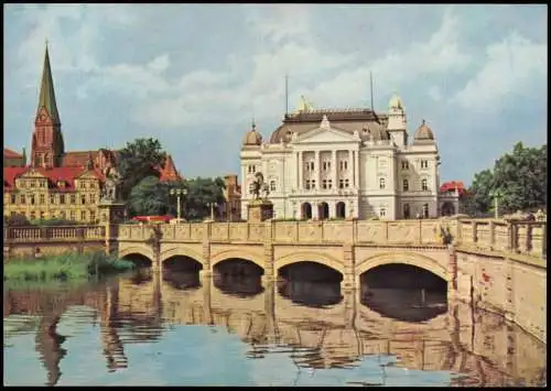 Ansichtskarte Schwerin Mecklenburgisches Staatstheater 1969