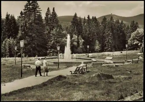 Ansichtskarte Schierke Kurpark zur DDR-Zeit 1971