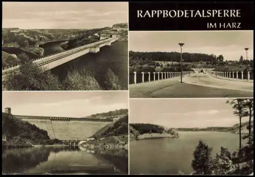 Ansichtskarte Oberharz am Brocken Rappbodetalsperre DDR Mehrbildkarte 1971