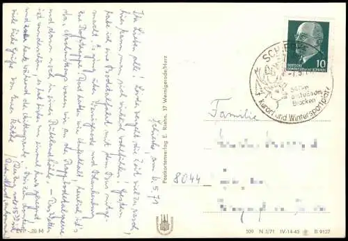 Ansichtskarte Oberharz am Brocken Rappbodetalsperre DDR Mehrbildkarte 1971