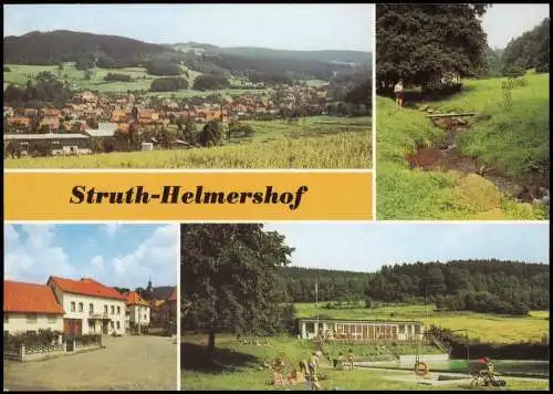 Struth-Helmershof Übersicht, Bei Struth-Helmershof, Thüringer Hof, Freibad 1987