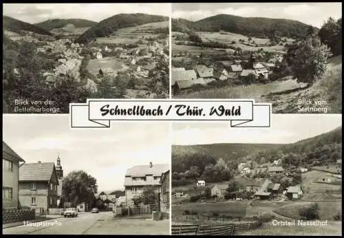 Schnellbach-Floh-Seligenthal DDR  Hauptstraße Ortsteil Nesselhof 1984