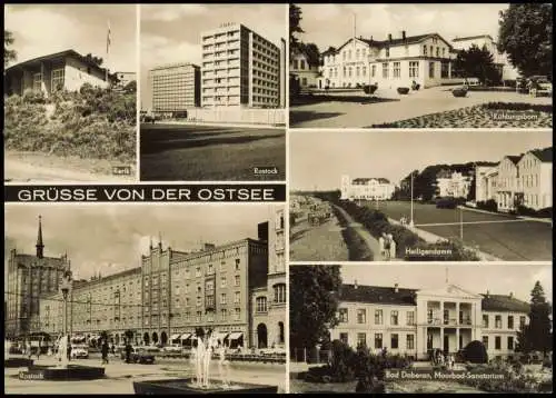 .Mecklenburg-Vorpommern GRÜSSE VON DER OSTSEE DDR Mehrbildkarte 1971/1970