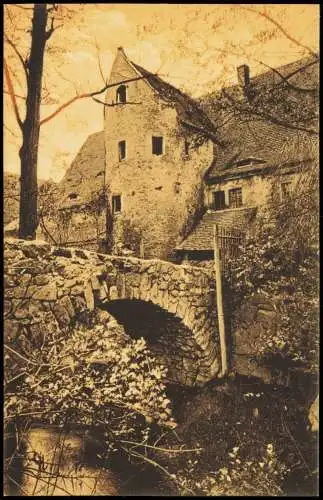 Ansichtskarte Klipphausen Gruss aus dem Saubachthal. Schloß Eingang 1912