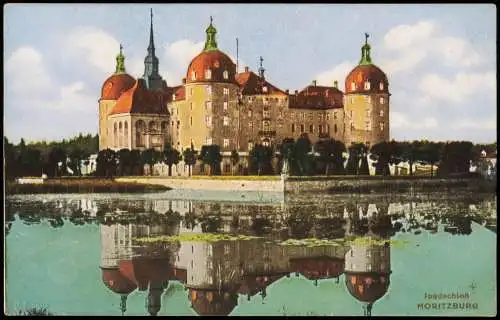 Ansichtskarte Moritzburg Kgl. Jagdschloss 1915