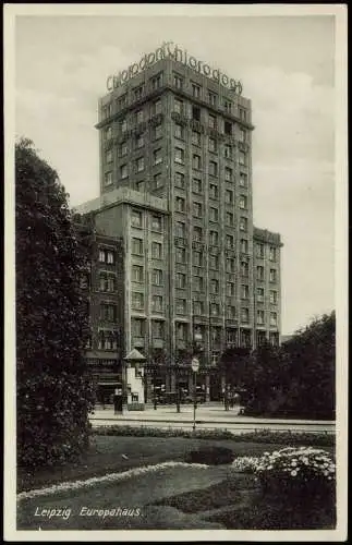 Ansichtskarte Leipzig Europahaus Chlorodont 1940