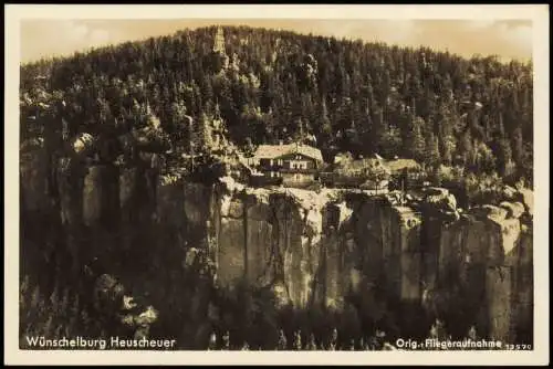 Wünschelburg Radków Luftbild Fliegeraufnahme Heuscheuer Haus 1939