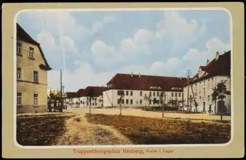 Ansichtskarte Stetten am kalten Markt Straße im Lager Heuberg 1912