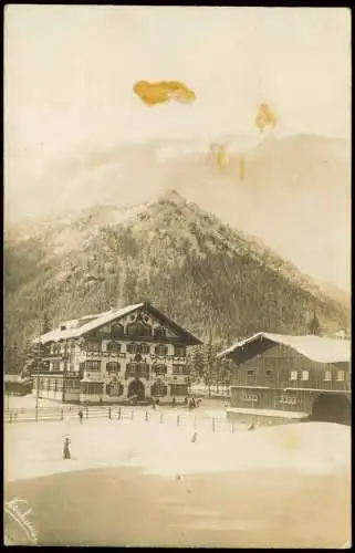 Ansichtskarte Neuhaus-Schliersee Terofals Gasthof zur Post - Fotokarte 1918