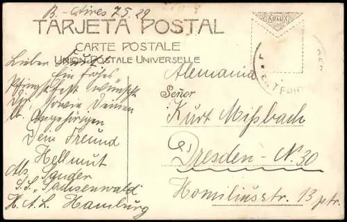 Postcard Buenos Aires Y. M. C. A. Paseo Colón Buenos Aires 1930