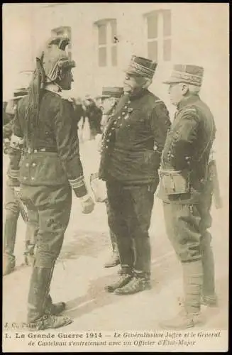 .Frankreich Le Généralissime Joffre et le Géneral Militaria WK1 1914