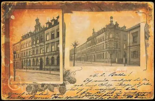 Ansichtskarte Bamberg 2 Bild Hotel Kaiserhof 1905