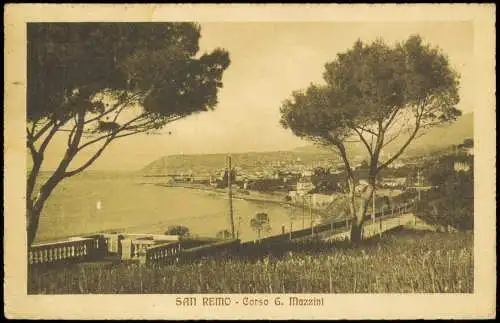 Cartoline San Remo Sanremo Corso G. Mazzini 1922