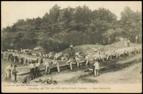 CPA Viriville Camp de Chambaran Soldaten 1911