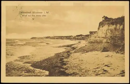 Ansichtskarte Ostseebad Wustrow (Fischland) Blick auf das Hohe Ufer 1926