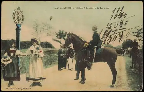 Mars-La-Tour Officiers   Frontière Grenze Frankreich Deutschland 1916