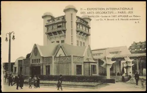 CPA Paris EXPO DES ARTS DÉCORATIFS Pavillon 1925