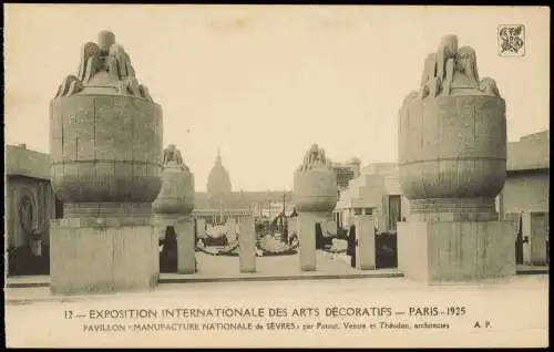 CPA Paris EXPO DES ARTS DÉCORATIFS Pavillon Manufacture 1925