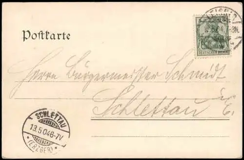 Ansichtskarte Leisnig Künstlerkarte Stadt 1904