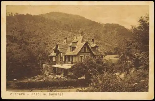 CPA Murbach Elsaß Hotel St. Barnabe 1923  b. Guebwiller Gebweiler