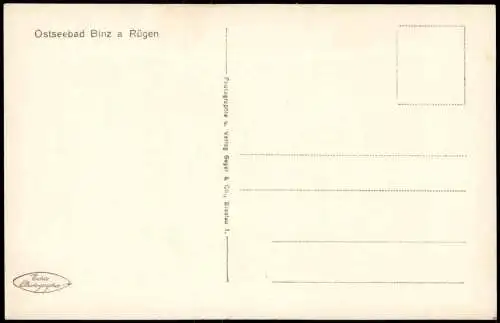 Ansichtskarte Binz (Rügen) Wellenspiel Stimmungsbild 1928