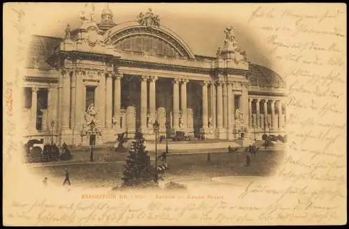 CPA Paris EXPO Entree du Grand Palais 1900