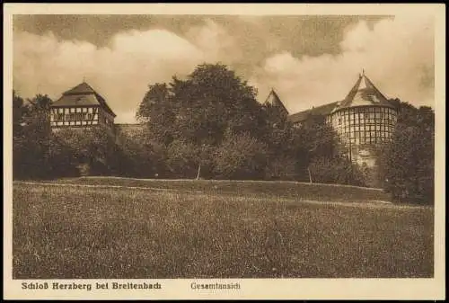 Ansichtskarte Breitenbach am Herzberg Schloß Herzberg 1928