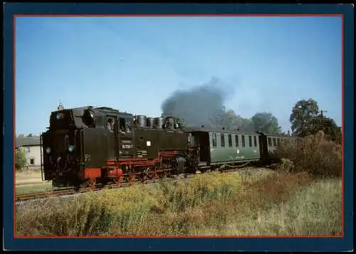 Ansichtskarte Moritzburg Schmalspurbahn Dampflokomotive 2000