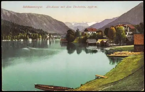 Ansichtskarte Altaussee See Panorama gegen den Dachstein 1906