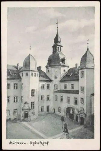 Postcard Küstrin Kostrzyn nad Odrą Schloß Schloßhof 1942