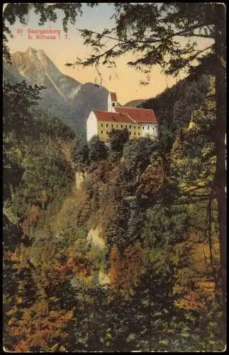 Ansichtskarte Schwaz St. Georgenberg 1914