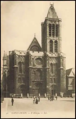 CPA Saint-Denis L'Abbaye 1919