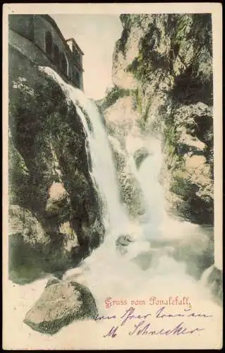 Cartoline .Trentino-Südtirol Ponalefall 1902