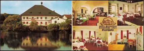 Bierhütte-Hohenau (Niederbayern) Mehrbild Werbekarte Hotel Restaurant 1972