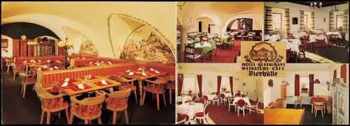 Bierhütte-Hohenau (Niederbayern) HOTEL-RESTAURANT Werbekarte Innenansichten 1972