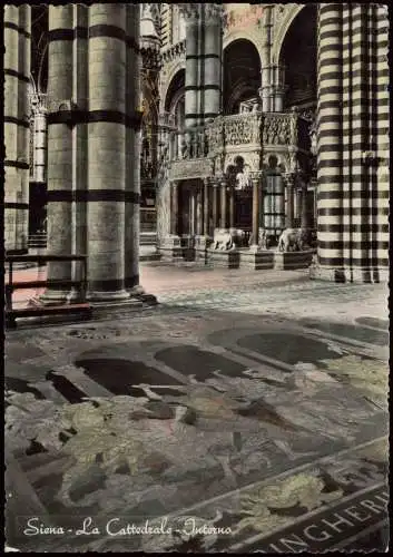 Cartoline Siena La Cattedrale-Interna 1972