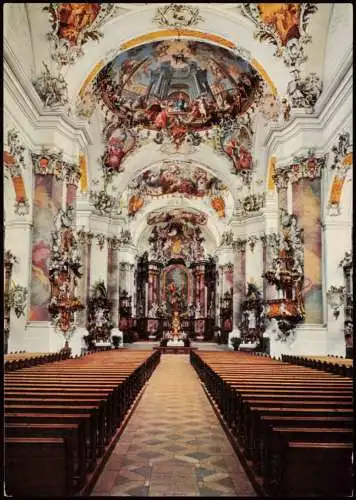 Ansichtskarte Ottobeuren Reichsabtei Basilika 1735-66 - Altar 1980