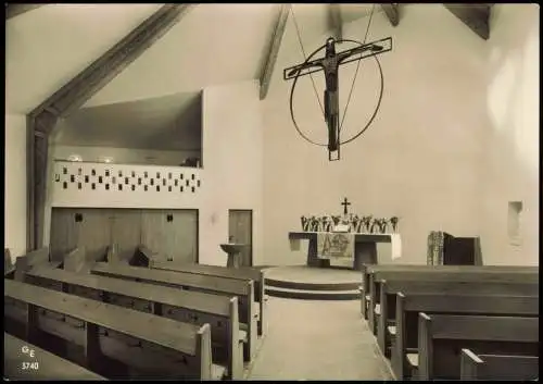 Ansichtskarte Schliersee Evangelische Christus Kirche - Altar 1968