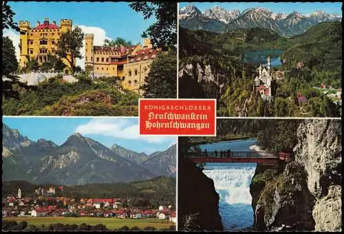Ansichtskarte Schwangau 4 Bild Schloss Neuschwanstein 1982