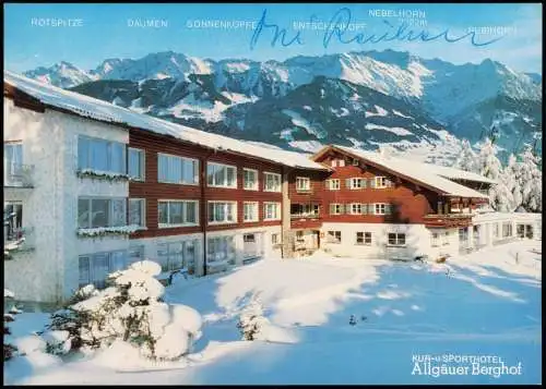 Ansichtskarte Sonthofen ALLGÄUER BERGHOF 1984