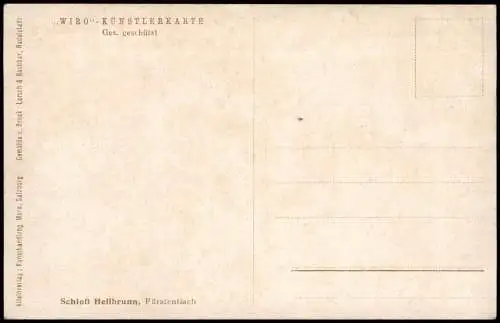 Ansichtskarte Morzg-Salzburg Lustschloss Hellbrunn Künstlerkarte 1914