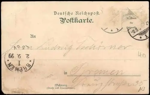 Ansichtskarte Hannover Georgstraße u. Kröpcke Künstlerkarte 1899