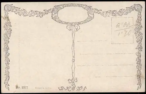 Künstlerkarte Gemälde Art: Die stille Ecke J. Wachsmann pinx. 1910