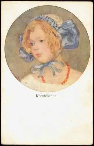 Ansichtskarte  Künstlerkarte Gemälde Art: Komteẞchen 1910