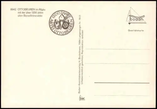 Ansichtskarte Ottobeuren Basilika Mehrbildkarte Chronik-Karte 1980