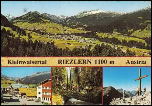 Ansichtskarte Riezlern-Mittelberg/Vorarlberg Mehrbildkarte 4 Ansichten 1982