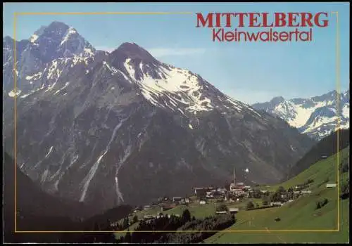 Mittelberg Vorarlberg Mittelberg Kleinwalsertal Alpen Berg-Panorama 1985