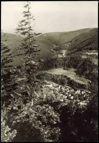 Sitzendorf Panorama-Ansicht Blick von  Sorbitztal zur DDR-Zeit 1984/1983